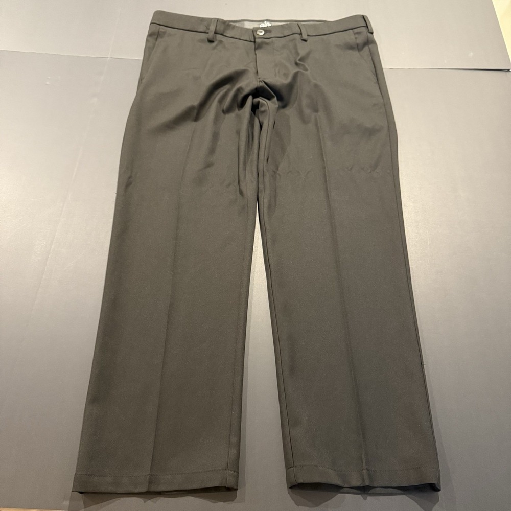 Haggar Men's 40x30 Black Flat Front Dress Pants